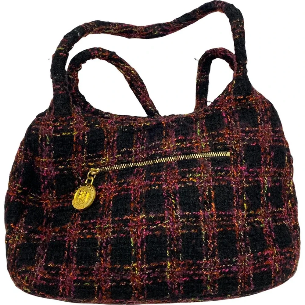 Eric Javits New‎ York Women's Wool Felted Bag Boho Purse Scarf Hat Zip Closure